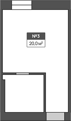 Планировка 20 м²
