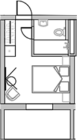 Планировка 23.4 м²