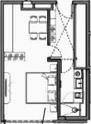 Планировка 37.8 м²
