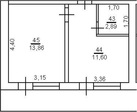 Планировка 28.4 м²