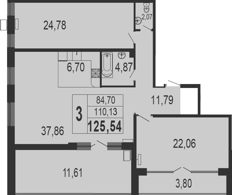 Планировка 101.8 м²