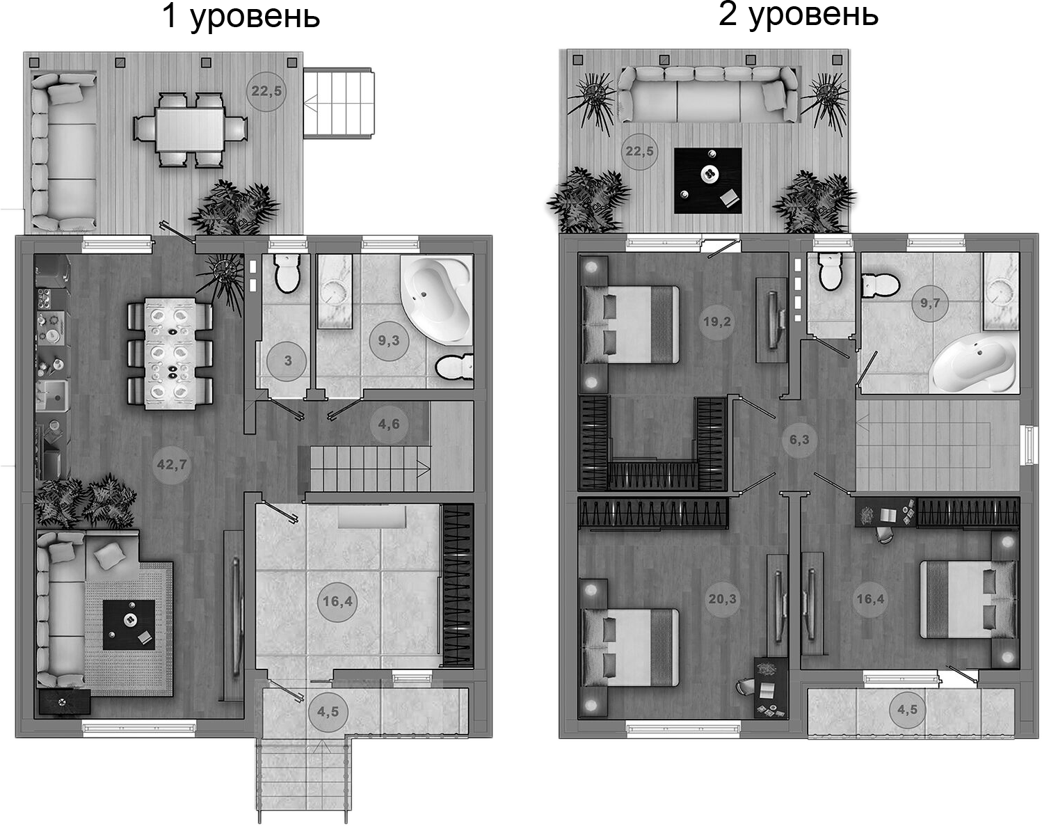Планировка 147.6 м²