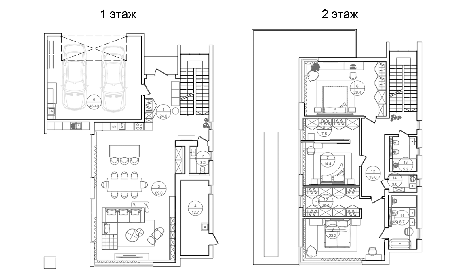 Планировка 310 м²