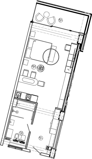 Планировка 46.8 м²