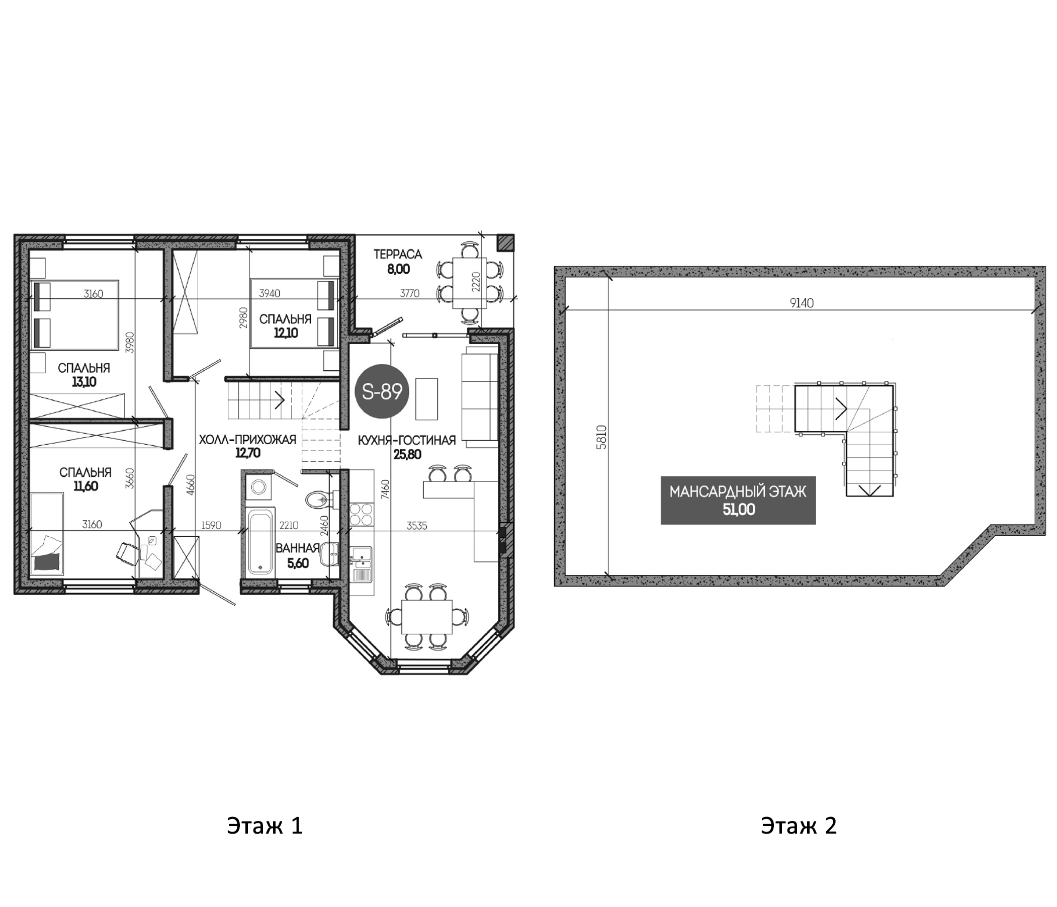 Планировка 131.64 м²
