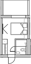 Планировка 22.3 м²