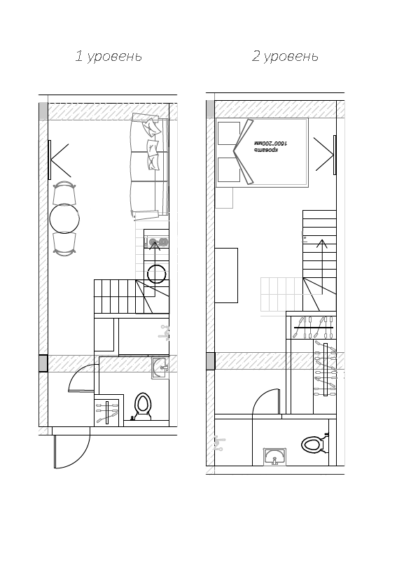 Планировка 41.7 м²