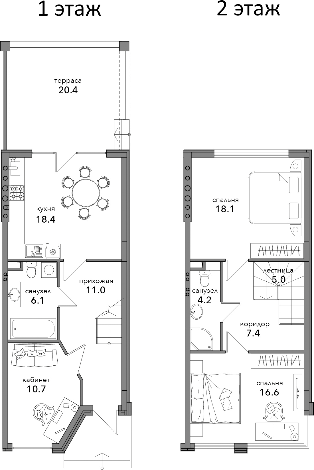 Планировка 97.7 м²
