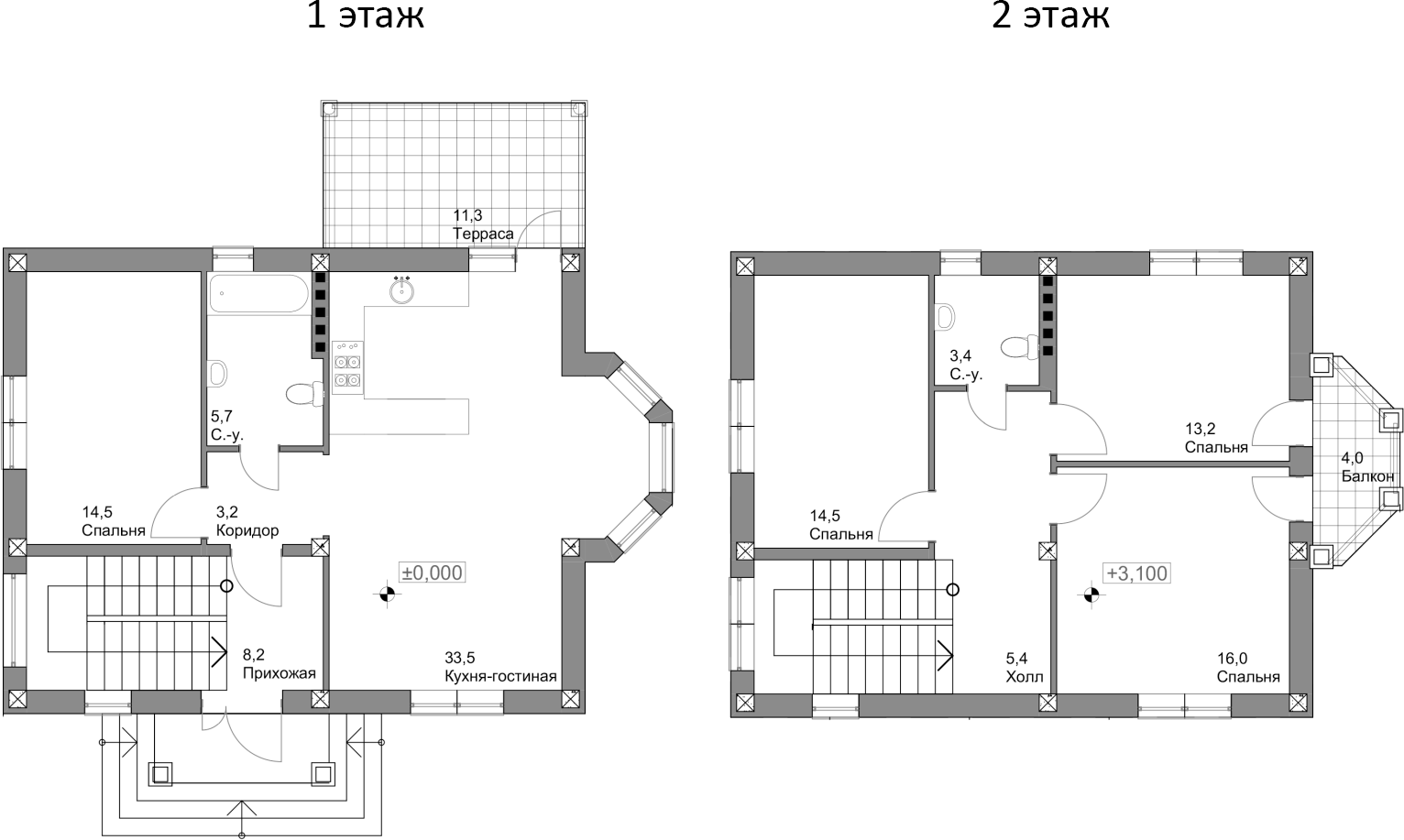 Планировка 118.8 м²