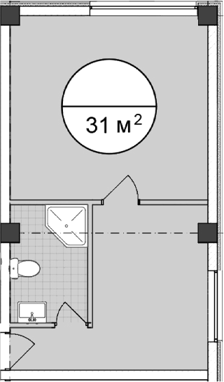 Планировка 32.5 м²