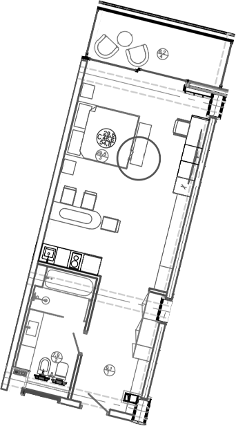 Студия · 46.6 м²