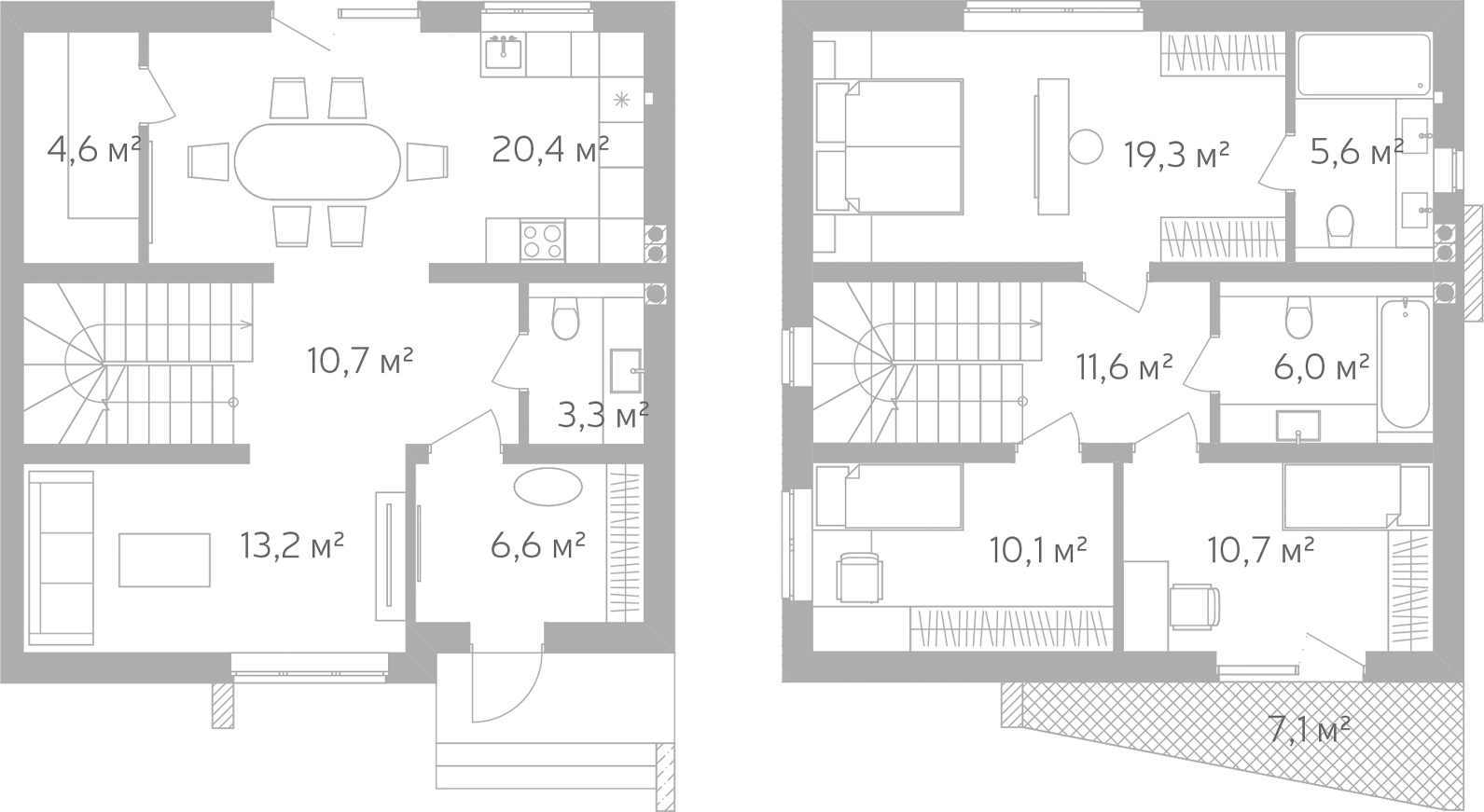 Планировка 118.9 м²