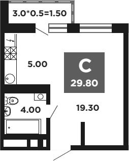 Продается 1-комн. квартира, 28.3 м²