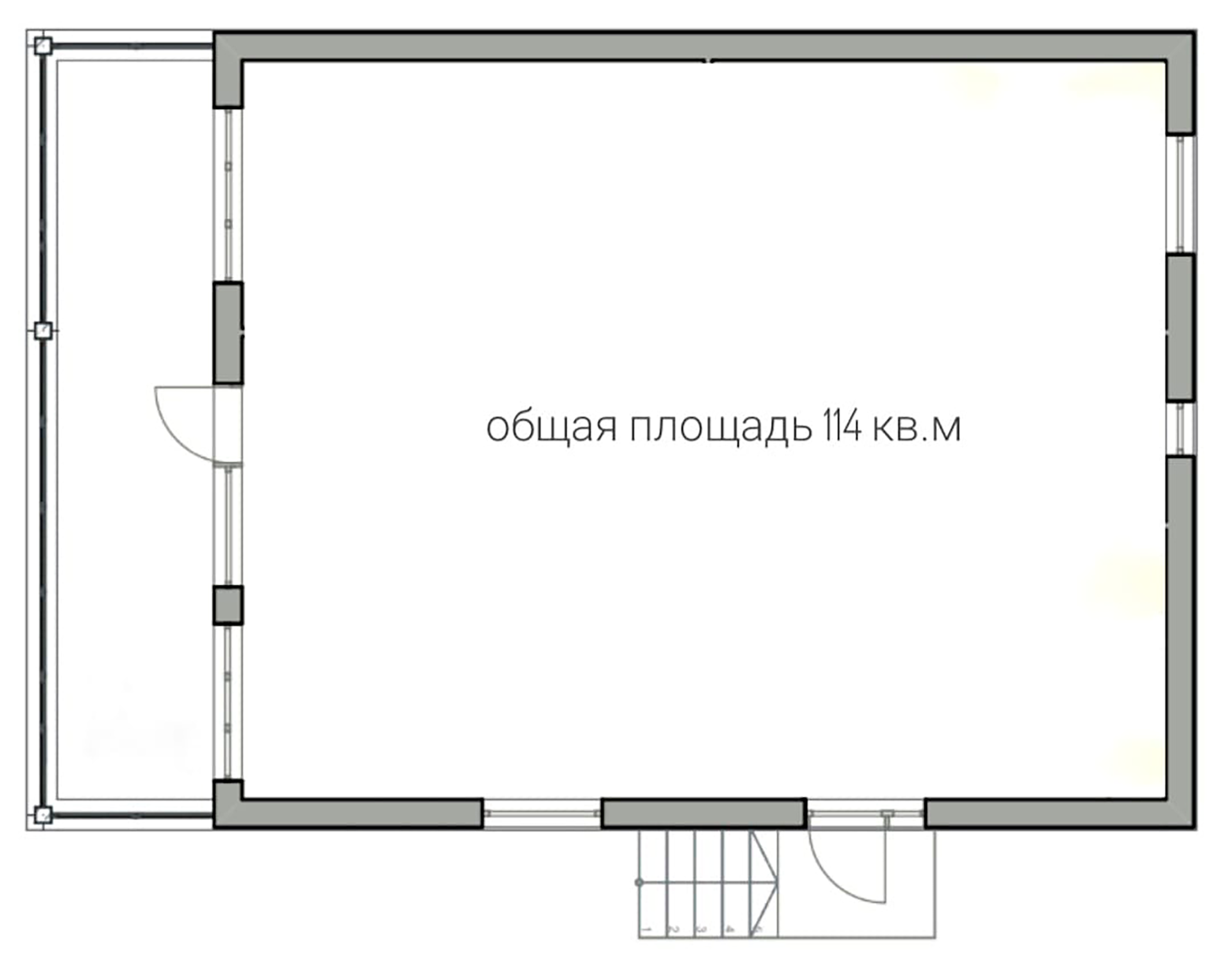 Планировка 114 м²