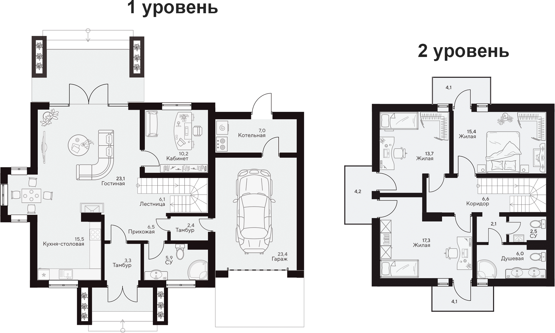Планировка 167 м²