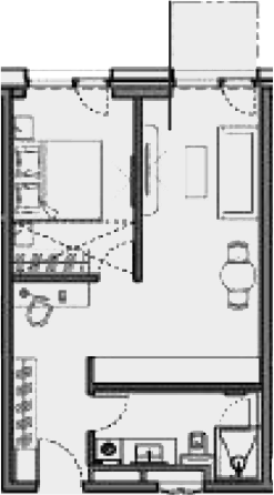 Планировка 53 м²