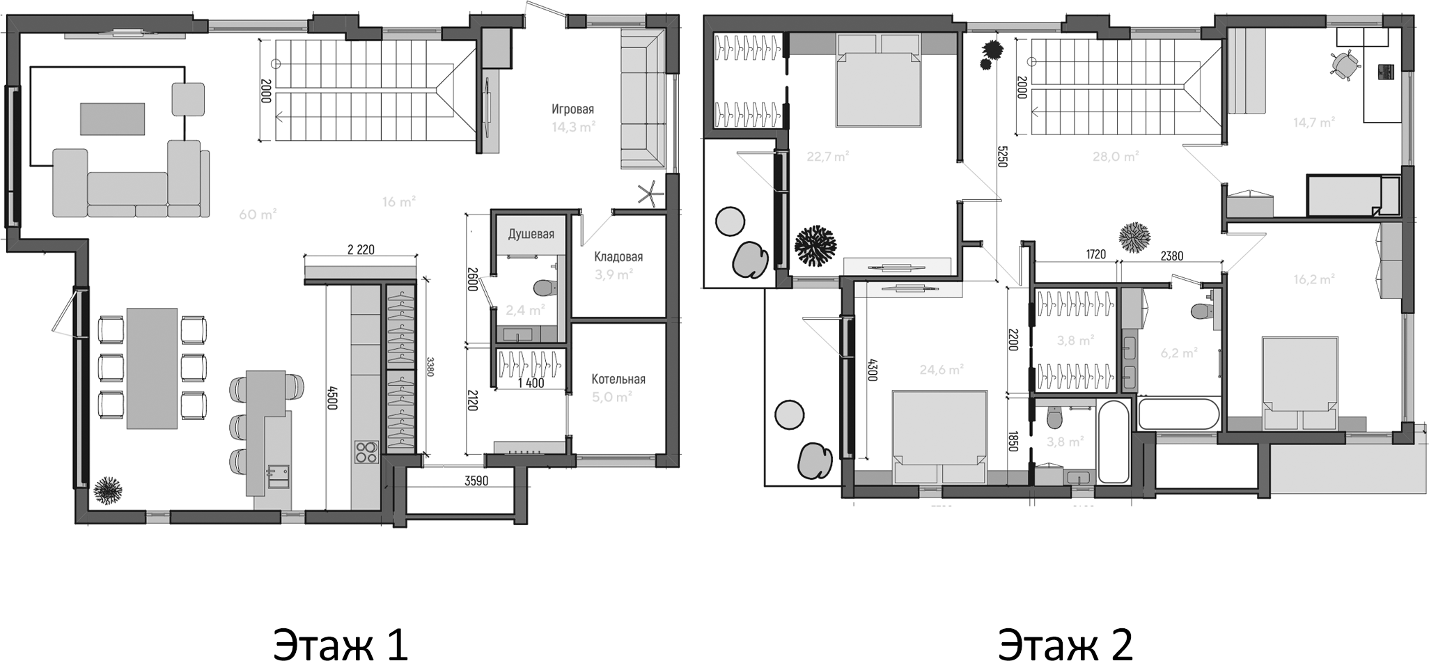 Планировка 218.6 м²