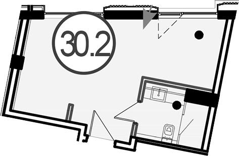 Планировка 30.2 м²