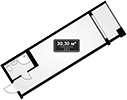Планировка 30.3 м²
