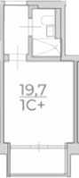 Планировка 19.7 м²