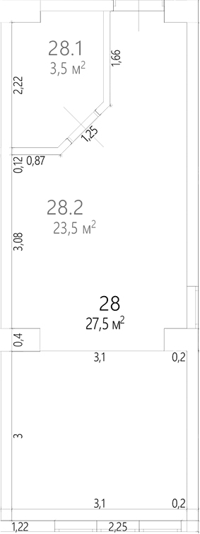 Планировка 48 м²