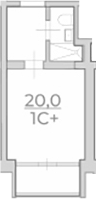 Планировка 20 м²