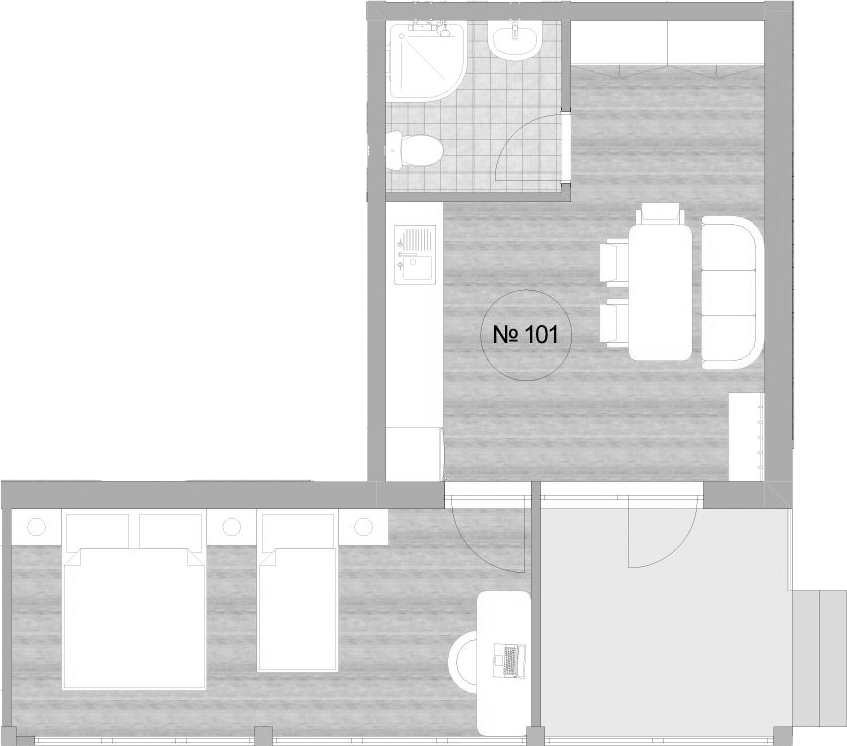 Квартира · 45.6 м²