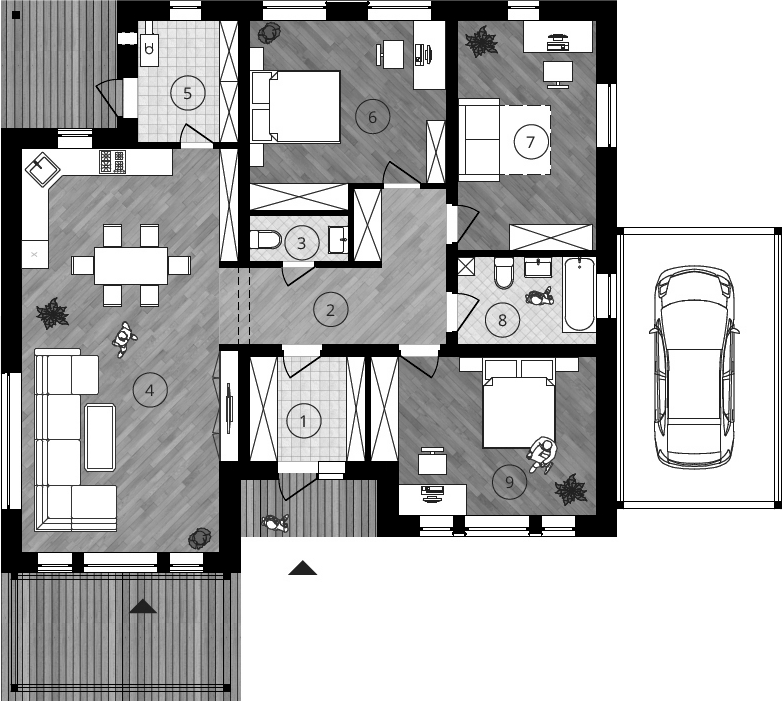 Планировка 131.6 м²