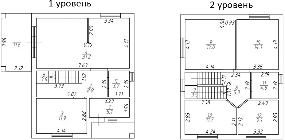 Планировка 125.4 м²