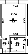 Планировка 20.5 м²