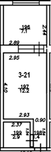 Планировка 16.5 м²