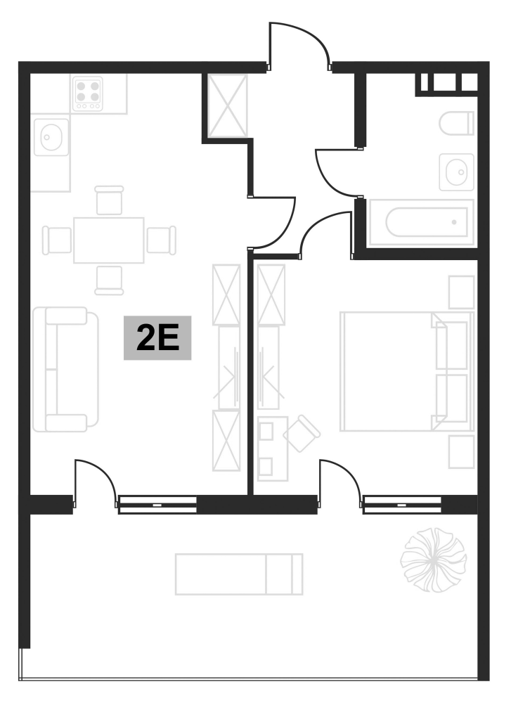 Продается 2-комн. квартира, 42.39 м²