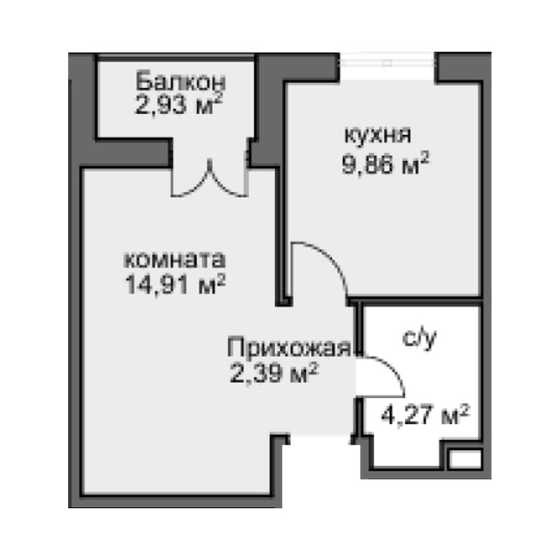 Планировка 31.21 м²