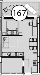 Планировка 54.1 м²