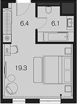 Планировка 31.8 м²