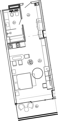 Планировка 47.1 м²