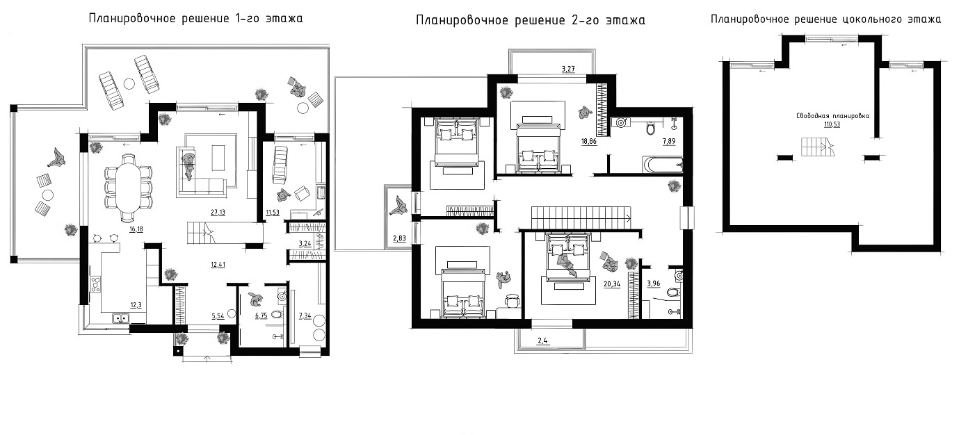 Планировка 387 м²