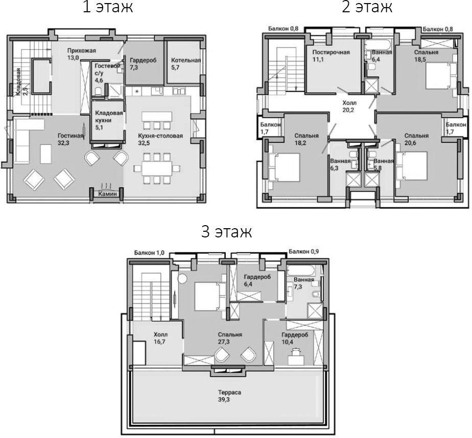 Планировка 334.2 м²