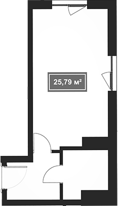 Планировка 25.79 м²