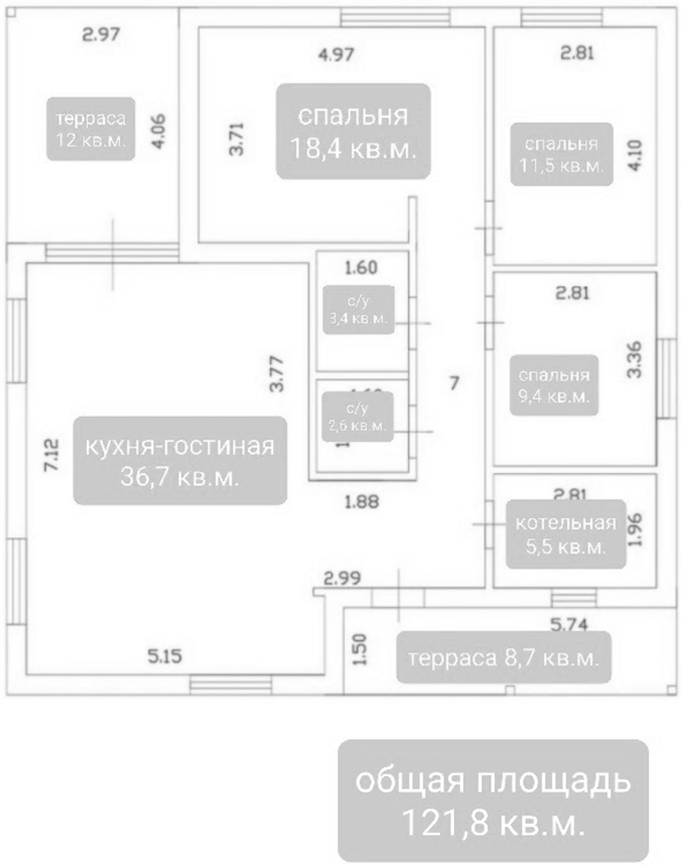 Планировка 101.1 м²