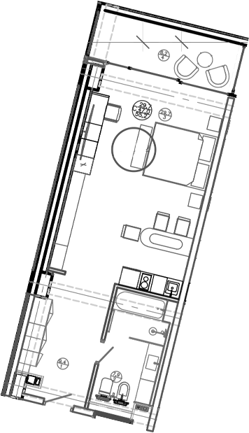 Планировка 48.1 м²