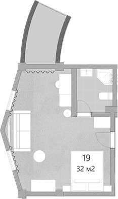 Планировка 32 м²