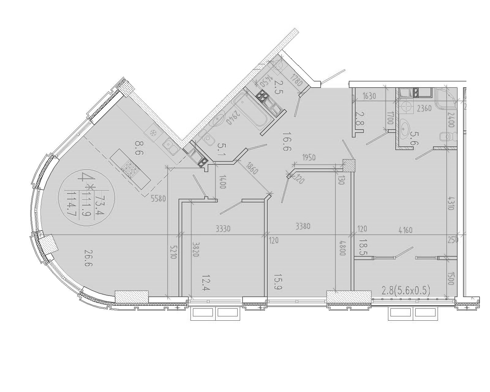 Планировка 114.7 м²