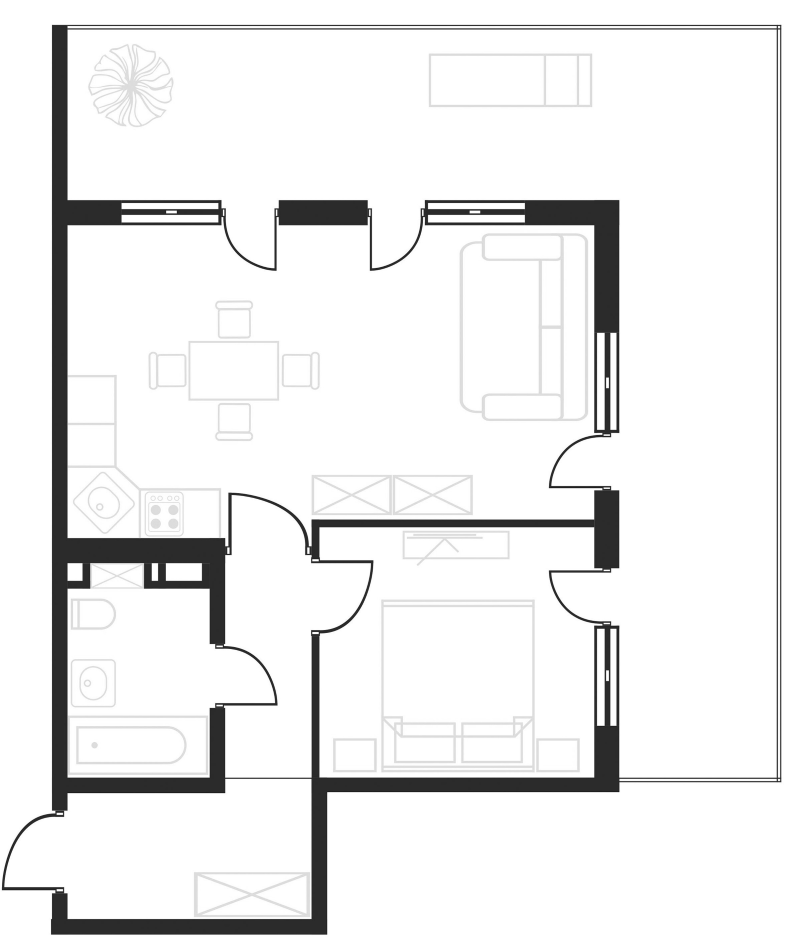 Продается 2-комн. квартира, 46.7 м²