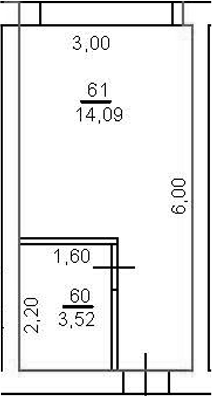 Студия · 26.4 м²