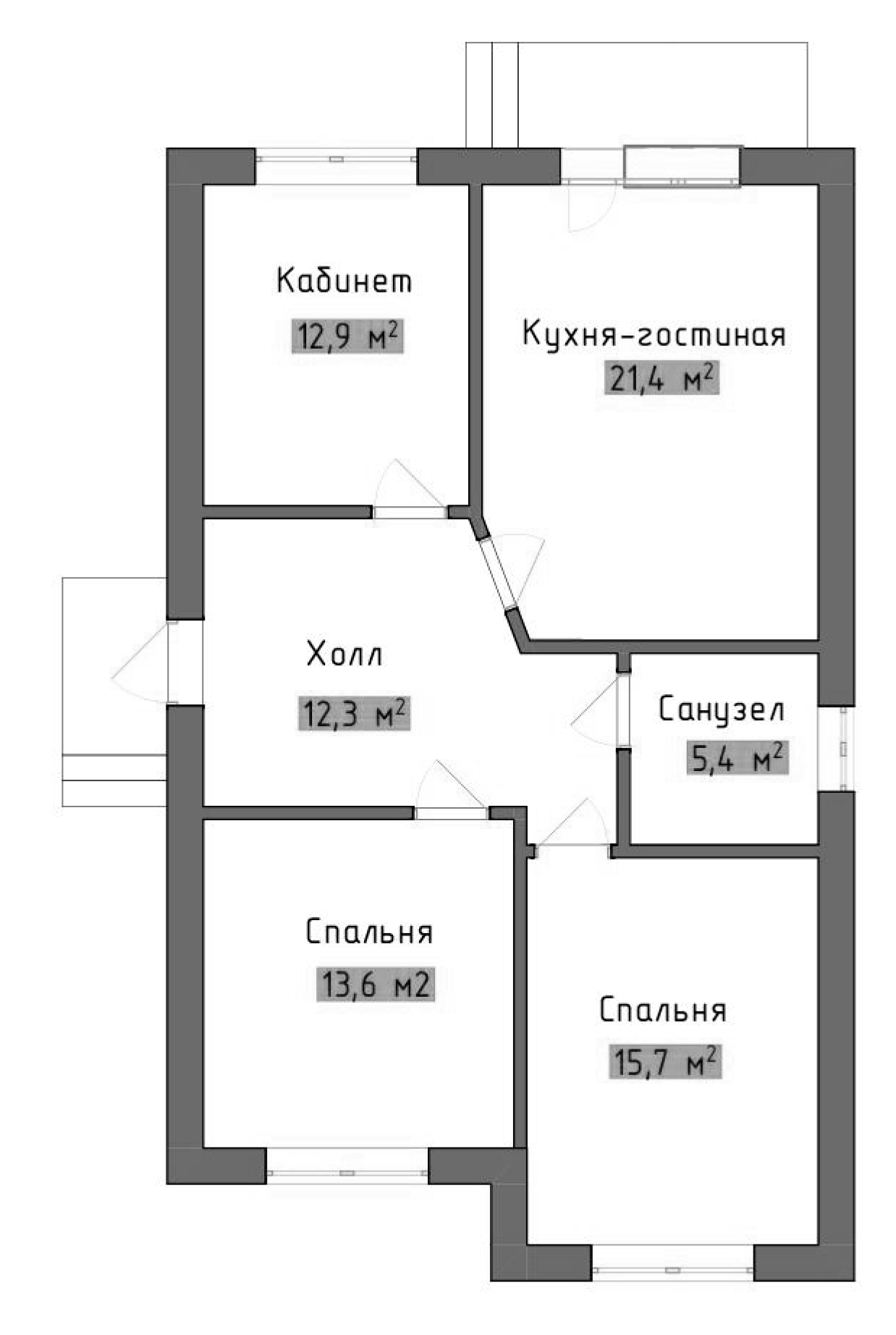 Планировка 87 м²