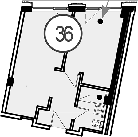 Планировка 36 м²