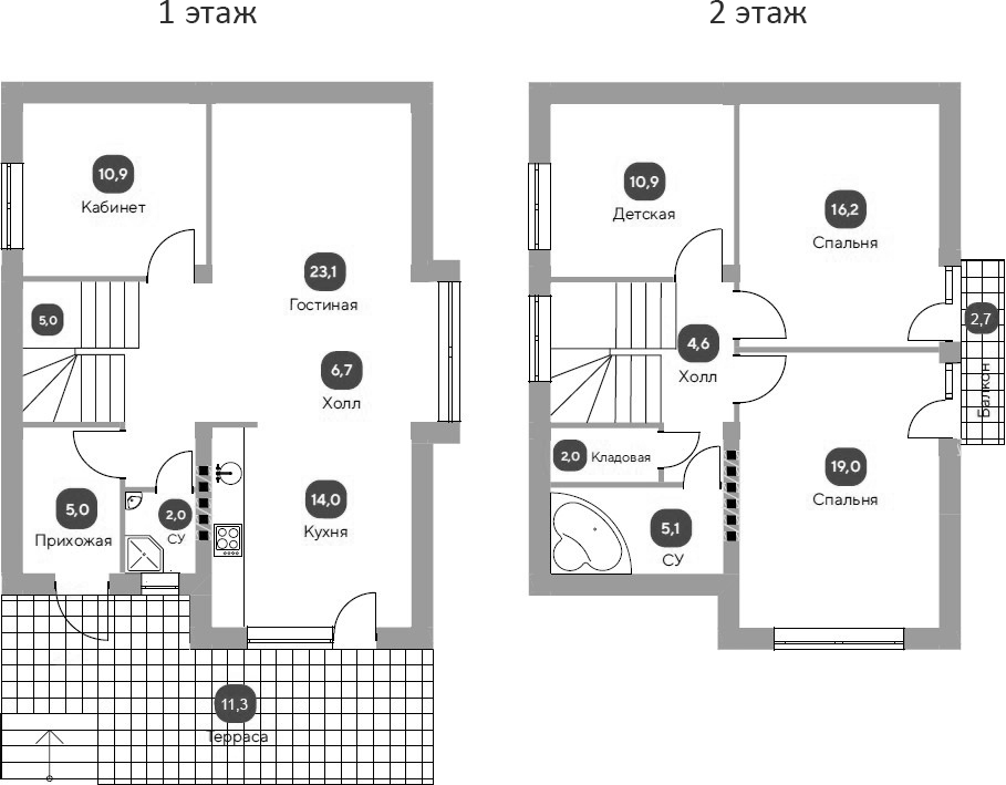 Планировка 124.5 м²