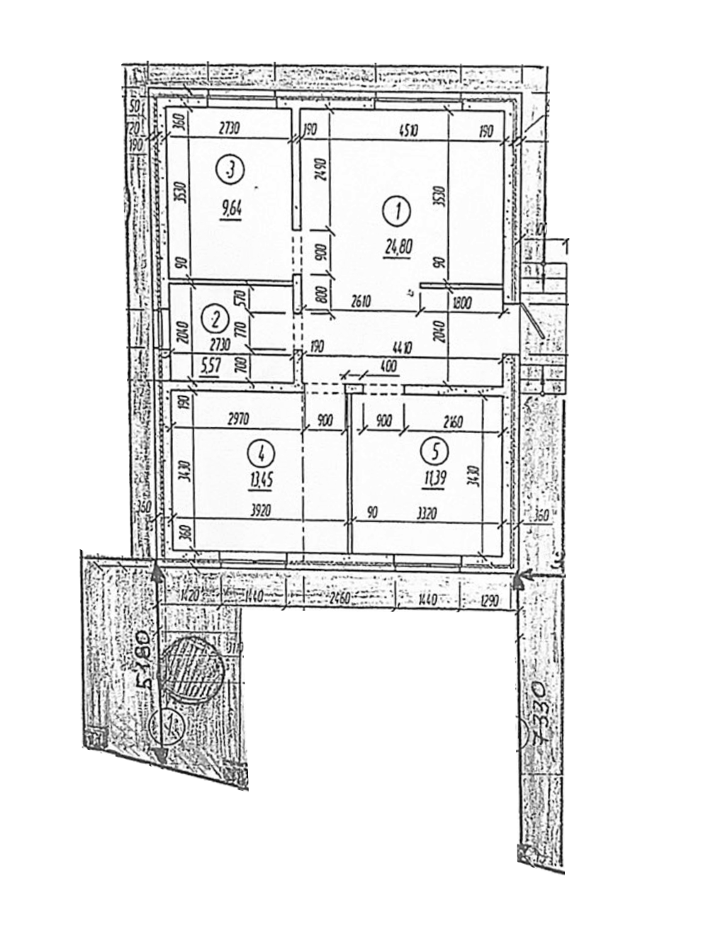 Планировка 65 м²