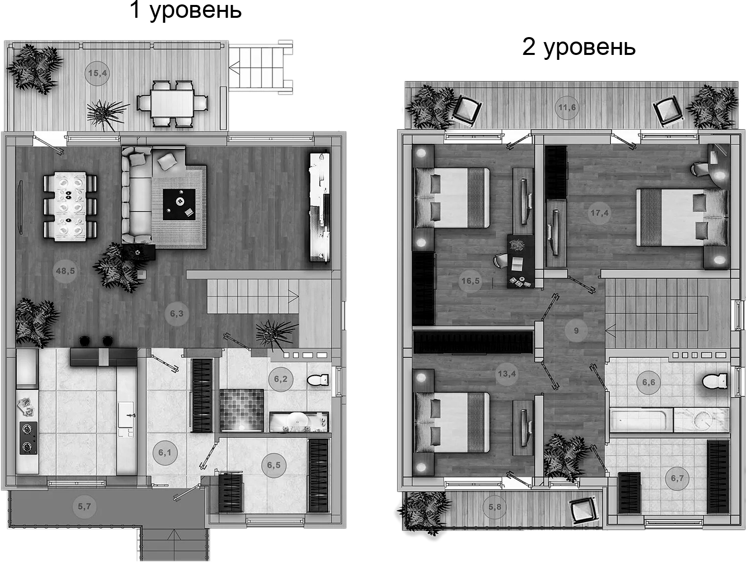 Планировка 161.4 м²
